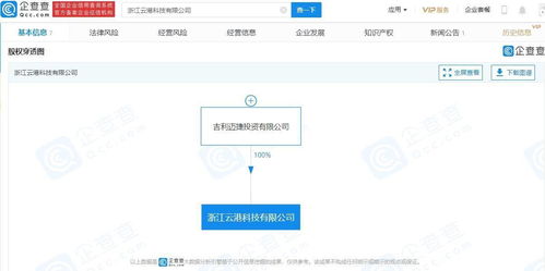 吉利科技新公司落地浙江，信息系統集成服務成戰略新支點